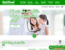 Tablet Screenshot of nutifood.com.vn